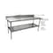 Bk Resources Work Table 16/304 Stainless Steel With Undershelf, 5"Riser 72"Wx30"D CVTR5-7230 - alternate 4